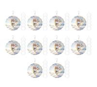 Tumintu 60Pack 8 Pouces Sublimation Wind Spinner Blanks 3D Wind Spinners Hanging Wind Spinners pour la DéCoration de Jardin IntéRieur ExtéRieur
