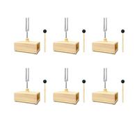 Tumintu 6X Diapason 432 Hz avec BoîTe de RéSonance, pour la GuéRison Sonore, Enseignement de la RéSonance Du Diapason, Tests Auditifs, MéDitation