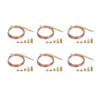 Tumintu 6X Thermocouple Universel pour CuisinièRe à Gaz avec 30 PièCes SéRies ÉCrous Adaptateur de Thermocouple de Remplacement pour BrûLeur à Gaz de Chauffage