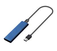 Tumintu BoîTier SSD M2 BoîTier NVME Adaptateur SSD M.2 vers USB pour NVME PCIE NGFF M + Clé B 2230/2242/2260/2280 Double Protocole (C)