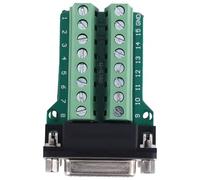 Tumintu DB15, VGA D-SUB 15 Broches Adaptateur Jack Terminal PCB Carte de Derivation