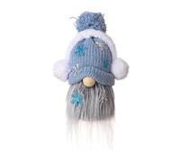 Tumintu Décorations naines, figurines de tomte suédoises faites à la main, , ferme, nains scandinaves, ornements en peluche, bleu, facile à utiliser