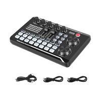 Tumintu F998 Carte Son Microphone Son Interface Audio MéLangeur Carte Son Console de Mixage Amplificateur pour TéLéPhone PC