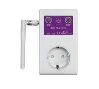 Tumintu Interrupteur de Capteur de Température 4G, Prise Intelligente UE, Télécommande SMS GSM, Prise 16 A, Relais Marche/Arrêt pour Appareil Électroménager, Contrôleur, Prise UE