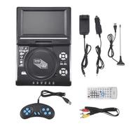 Tumintu Lecteur DVD de Voiture Portable de 7,8 Pouces pour, Lecteur DVD HD VCD CD MP3 HD EVD avec Fonction TV/FM/USB/-Prise EuropéEnne