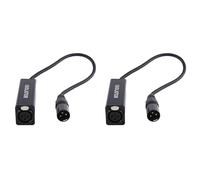 Tumintu Lot de 2 isolateurs de câble audio XLR - Élimine le bruit - En boucle de terre - Isolation audio - Élimine le bruit - Prise vers mâle