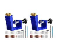 Tumintu Lot de 2 kits de gabarit Pocket Hole Drill Guide Jig pour trous d'angle de 15 °, pour trous de perçage d'angle dans le travail du bois A