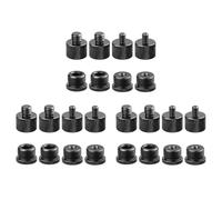 Tumintu Lot de 3 adaptateurs filetés pour microphone - 5/8 vers fiche 3/8 et 5/8 vers 1/4 mâle - etc.