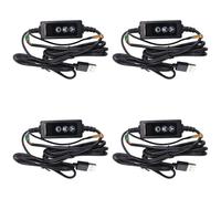 Tumintu Lot de 4 mini interrupteurs thermostatiques USB - Contrôle numérique LED - Régulateur de température - Régulateur de température - DC 5-24 V - 12 V