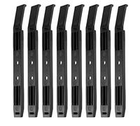 Tumintu Lot de 4 paires de rails pour disque dur - Accessoires pour baie de disque dur - Rails en plastique pour disque dur de 3,5 à 5,25 pouces