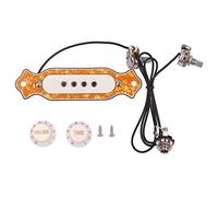 Tumintu Pickup pré-filaire pour guitare à 4 cordes, micro humbucker avec régulateur de volume Jaune