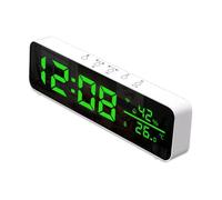 Tumintu Tuya WiFi Réveil de Température et D'Humidité Horloge Numérique LED Multifonction pour Salon, Ferme, Bureau