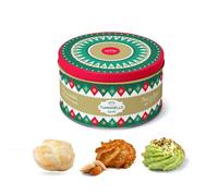 Tumminello | Bonbons Farcis Doux Sicile | Pralines à la noix de coco et boucles à la pistache | Bonbons moelleux fourrés aux amandes | Boîte métallique Morgana pour bonbons à la pâte d'amande - 120 Gr