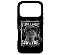 Tummy Ache Survivor Funny Cat Dramatic Lightning Band Coque pour iPhone 17 Pro