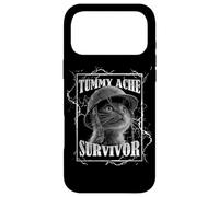 Tummy Ache Survivor Funny Cat Dramatic Lightning Band Coque pour iPhone 17 Pro Max