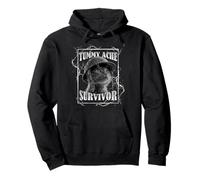 Tummy Ache Survivor Funny Cat Dramatic Lightning Band Sweat à Capuche