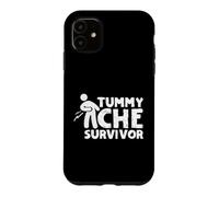 Tummy Ache Survivor Funny Graphic Vintage Coque pour iPhone 11