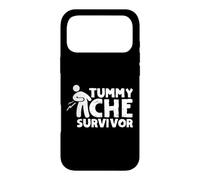 Tummy Ache Survivor Funny Graphic Vintage Coque pour iPhone 17 Pro Max