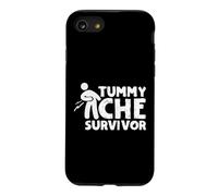 Tummy Ache Survivor Funny Graphic Vintage Coque pour iPhone SE (2020) / 7/8