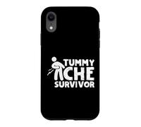 Tummy Ache Survivor Funny Graphic Vintage Coque pour iPhone XR