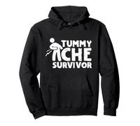 Tummy Ache Survivor Funny Graphic Vintage Sweat à Capuche