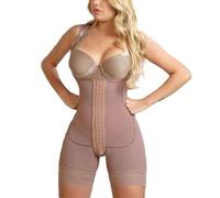 Tummy Control Shapewear Slimming Fajas Lace Front Closure Hook-Eye Three-Breasted Front Closure Double Compression Garment