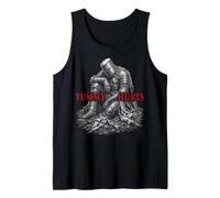 Tummy Hurts Funny Medieval Knight Gothic Art Dark Humor Débardeur