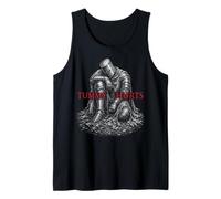 Tummy Hurts Funny Medieval Knight Gothic Art Dark Humor Débardeur