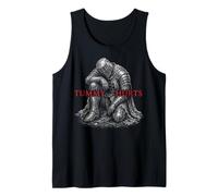Tummy Hurts Funny Medieval Knight Gothic Art Dark Humor Débardeur