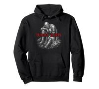 Tummy Hurts Funny Medieval Knight Gothic Art Dark Humor Sweat à Capuche