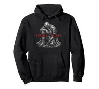 Tummy Hurts Funny Medieval Knight Gothic Art Dark Humor Sweat à Capuche