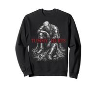 Tummy Hurts Funny Medieval Knight Gothic Art Dark Humor Sweatshirt