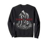 Tummy Hurts Funny Medieval Knight Gothic Art Dark Humor Sweatshirt