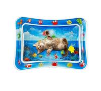 tummy tiime Mat - Cat Water Bed | Cool Comfort Cat Sensory Play Pad Toy for peet Dog Water Play Alone Interactive kiitty Toys Outdoor Indoor Activity Exercise Enrichment