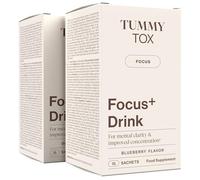 Tummy Tox Boisson Ashwagandha et Ginkgo - Myrtille, 30 Sachets
