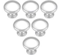 Tummy Tub Tireaux de Bar, Boutons, poignée d'arc, Bouton de Porte de l'armoire for Placard de Cuisine de Cuisine poignée poignée for Porte du tiroir, 10 pc (Color : Chromed, Size : Diameter 30mm)