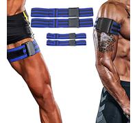 Tumnea Bandes d'entraînement à l'occlusion, brassards Bande pour l'entraînement à l'occlusion, Bandes d'entraînement des Muscles du Bras Muscles d'haltérophilie Restriction du Flux sanguin - 2 pièces