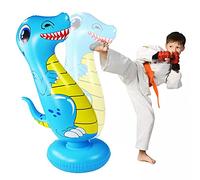 Tumnea Sac de Boxe Gonflable pour Enfants, Sac de Boxe pour Dinosaure pour Enfants, Jouet de Boxe pour Sac de Rebond autoportant, Jouet Anti-Stress / 47 Pouces