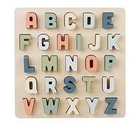 Tumotsit 2 Bois de l'alphabet pour tout-petits - Tableau de puzzle ABC en bois pour tout-petits | Jouets éducatifs d'apprentissage pour tout-petits