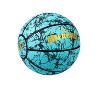 Tumotsit Basket-ball réfléchissant holographique brillant, antidérapant qui brille dans le noir avec pompe et air, basket-ball lumineux lumineux pour intérieur et extérieur, cadeaux