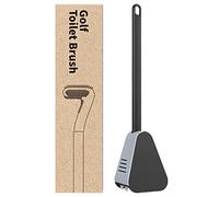 Tumotsit Brosse de golf, brosse de toilette murale, brosse de toilette et support pour WC de golf, brosses de toilette domestiques, pour salle de bain, design avec ouverture automatique du couvercle