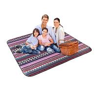 Tumotsit Couverture de pique-nique | Tapis de plage style ethnique en paille imperméable pratique pour camping, randonnée, festival, concert familial