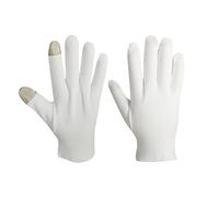 Tumotsit Gants de beauté - Gants respirants en coton blanc pour la manutention d'œuvres d'art - Gants de main en coton pour l'inspection des mains sèches de la Belle endormie