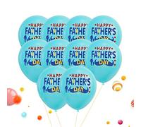 Tumotsit Lot de 10 décorations de fête des pères - Ballons bleus et blancs pour la fête des pères - Ballons bleus et blancs pour la fête des pères