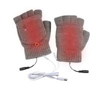 Tumotsit Moufles USB sans doigts | Moufles lavables avec coussin chauffant amovible | Gants de cyclisme pour homme pour ski, équitation, randonnée, écrire, jouer, explorer