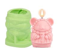 Tumotsit Moule à bougie en silicone - Motif signe du zodiaque chinois - Pour la fabrication de bougies - Joli moule en résine de silicone pour plâtre, chocolat, ornements en résine et faits à la main