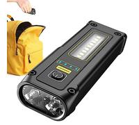 Tumotsit Petite lampe de poche | Lampe de poche lumineuse résistante à l'eau - Signal de détresse SOS, mode alarme, lampe de poche rechargeable USB, accessoires de camping randonnée