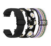 TumpCez Bracelets de montre élastiques - 16 mm, 18 mm, 19 mm, 20 mm, 22 mm, 24 mm - Fermeture rapide - Bracelet de sport réglable et respirant - Bracelet de rechange pour homme et femme