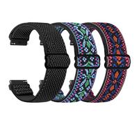 TumpCez Bracelets de montre élastiques, 16 mm, 18 mm, 19 mm, 20 mm, 22 mm, fermeture rapide, bracelet en nylon, bracelet de rechange pour homme et femme