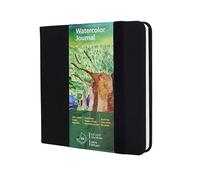 tumuarta Carnet d’aquarelle, 14X14 cm, 300 g/m², 25% coton, grain fin, 24 feuilles, 48 pages, carnet de croquis en papier aquarelle